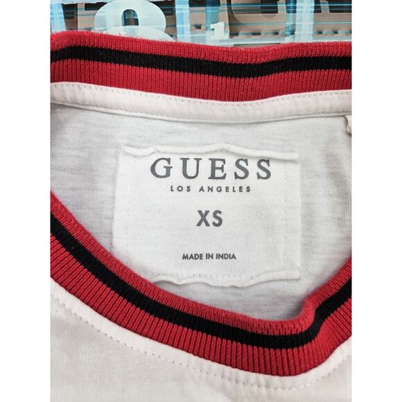 Guess Denim Men's White Crew Neck Tee Size XS - Picture 6 of 9